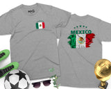 Mexican Flag T-Shirt Round Neck Summer Mexico Football Team Gift Tee