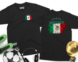 Mexican Flag T-Shirt Round Neck Summer Mexico Football Team Gift Tee