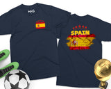 Spain Flag T-shirt Madrid Tour Souvenir Spanish Soccer Gift Futbol Fans