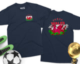 Wales Football T-Shirt Cymru Welsh Flag Soccer Team Support Jersey Top