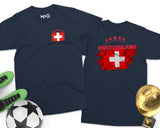 Switzerland Football Shirt Swiss Team Tourist Souvenir Unisex Gift Tee