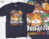 Dungeons and Guinea Pigs T-shirt DnD Dragons Master Funny Parody Tee