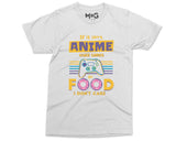 Anime Gaming & Food T-Shirt Manga Nerd Geek Shirt Gamer Cosplay Tee