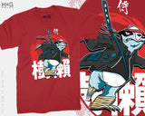 Japanese Slayer Sloth T-shirt Anime Manga Kanji Text Samurai Katana Tee