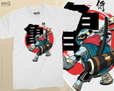 Japanese Kanji Mutant Samurai Ninja Turtle T-Shirt Manga Cosplay Tee