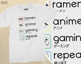 Anime Gaming Ramen T-Shirt Japan Otaku Video Gamer Tokyo Cosplay Shirt