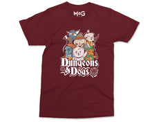 Dungeons and Dogs T-shirt DnD Gaming Geek D20 Puppy Lovers Gift Top