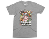 Dungeons and Axolotls T-shirt DnD Dungeon Master Funny RPG Gift Tee