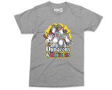 Dungeons and Unicorns T-Shirt D&D Dungeon Master RPG Parody Gaming Tee