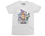 Dungeons and Sloths DnD Funny RPG Gamers Sloth Graphic Gaming T-Shirt