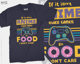 Anime Gaming & Food T-Shirt Manga Nerd Geek Shirt Gamer Cosplay Tee