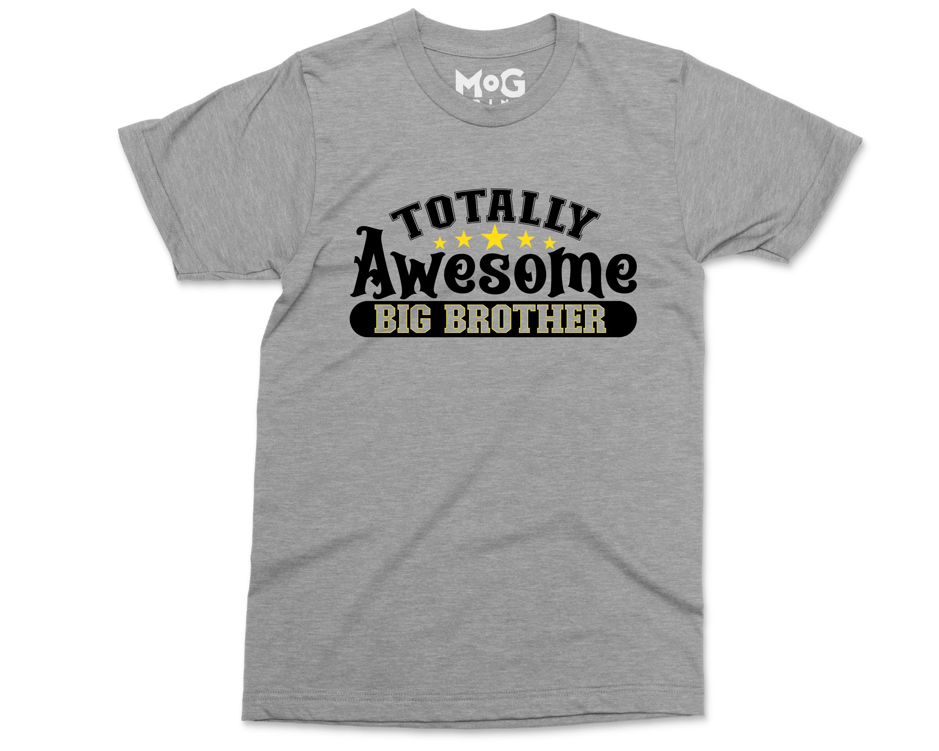 Awesome Big Brother T shirt Funny Birthday Gift Shirt for Kids Boys Mog Print