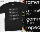 Anime Gaming Ramen T-Shirt Japan Otaku Video Gamer Tokyo Cosplay Shirt