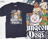 Dungeons and Dogs T-shirt DnD Gaming Geek D20 Puppy Lovers Gift Top