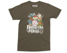 Dungeons and Dogs T-shirt DnD Gaming Geek D20 Puppy Lovers Gift Top