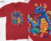 Dinosaur T-shirt Blue Toy T-Rex Autism Awareness Day Colourful Gift Top