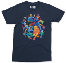 Dinosaur T-shirt Blue Toy T-Rex Autism Awareness Day Colourful Gift Top