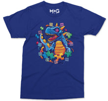Dinosaur T-shirt Blue Toy T-Rex Autism Awareness Day Colourful Gift Top