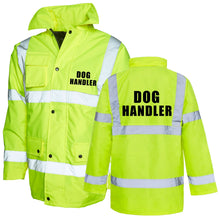 Dog Handler High Visibility Jacket Reflective Bomber Workwear Jacket