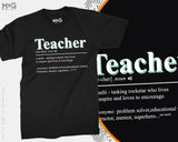 Teacher Definition T-shirt New Tutor Tee Educator Appreciation Gifts