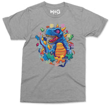 Dinosaur T-shirt Blue Toy T-Rex Autism Awareness Day Colourful Gift Top