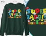 Super Daddio Sweatshirt Funny Dad Birthday Gift Sweater For Him