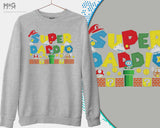 Super Daddio Sweatshirt Funny Dad Birthday Gift Sweater For Him