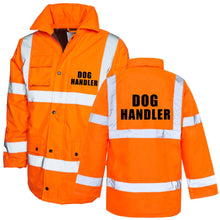 Dog Handler High Visibility Jacket Reflective Bomber Workwear Jacket