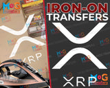 XRP Logo Iron On Patch Digital Currency Ripple Trader Heat Transfers