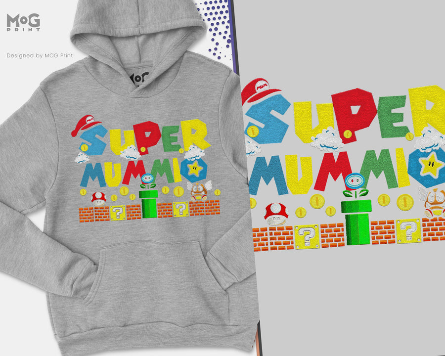 Super Mummio Sweatshirt Funny Mum Hoody Women's Gift Jumper For Mom