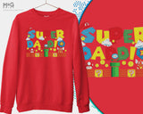 Super Daddio Sweatshirt Funny Dad Birthday Gift Sweater For Him