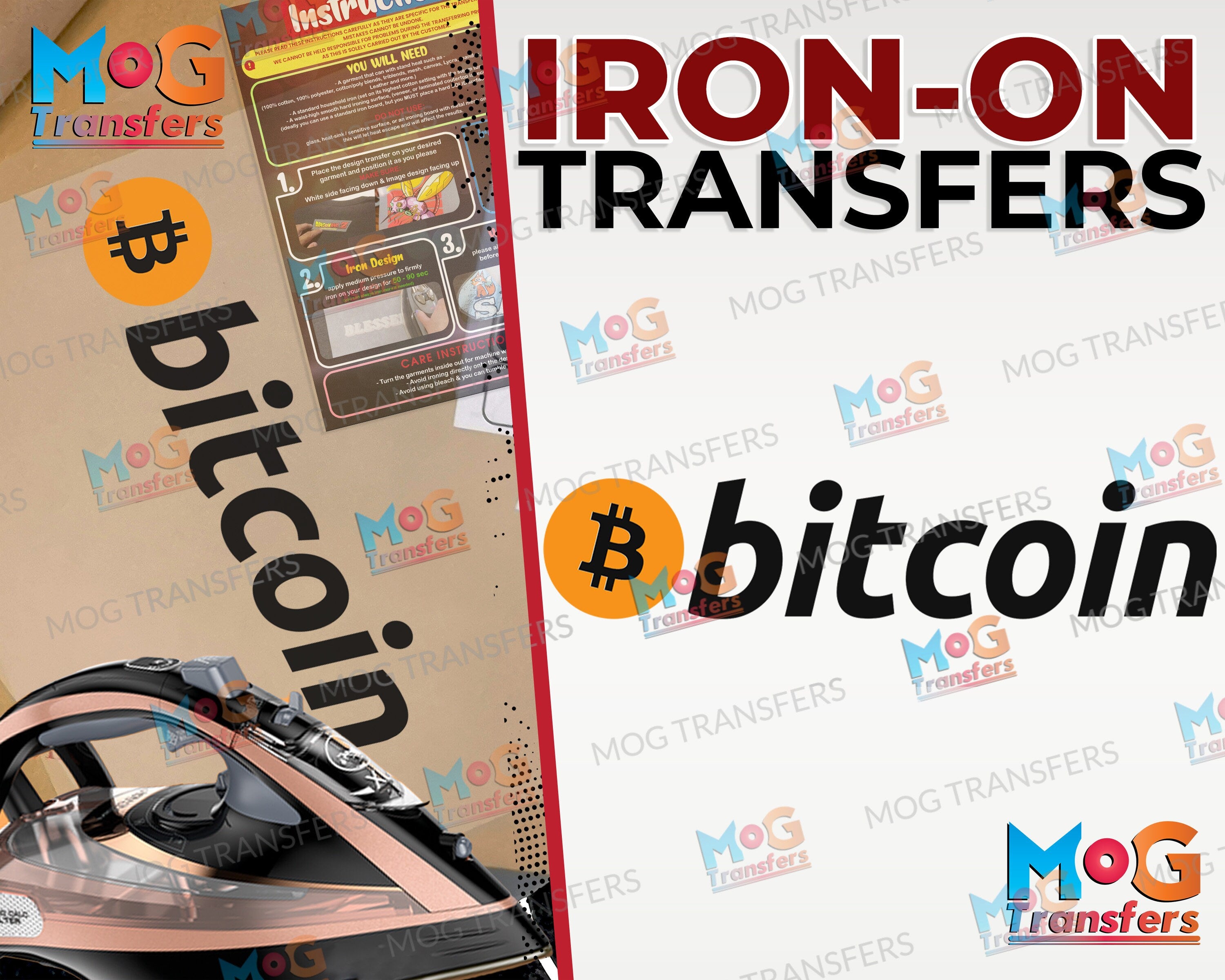 Bitcoin Logo Iron-On Transfer T-Shirt Patch HODL Gifts for BTC Traders ...