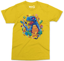 Dinosaur T-shirt Blue Toy T-Rex Autism Awareness Day Colourful Gift Top
