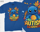 Cute Autism Awareness T-shirt Autistic School Book Day Kid's Costume