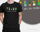 Plants Are Friends T-Shirt Cruelty-Free Vegetarian Vegan Lifestyle Tee