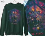 Majestic Lion Sweatshirt King of the Jungle Top Wild Animal Lover Gift