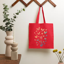 Dandelion Butterflies Floral Tote Bag Boho Canvas Nature Lover Gifts