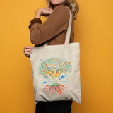 Tree of Life Tote Meditation Yoga Spiritual Mandala Psychedelic Art