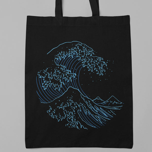 Hokusai Great Wave Tote Bag Japanese Kanagawa Vaporwave Art Japan Gift