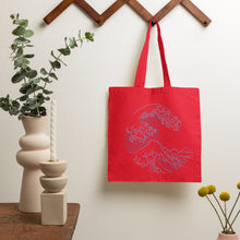 Hokusai Great Wave Tote Bag Japanese Kanagawa Vaporwave Art Japan Gift