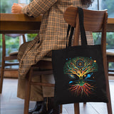 Tree of Life Tote Meditation Yoga Spiritual Mandala Psychedelic Art