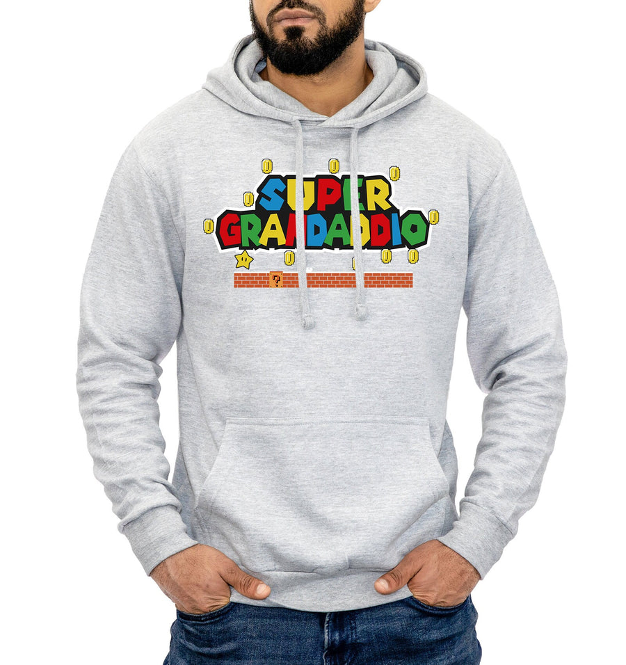 Super Grandaddio Hoodie Funny Grandad Retro Jumper Grandpa Hooded Grandfather Gift