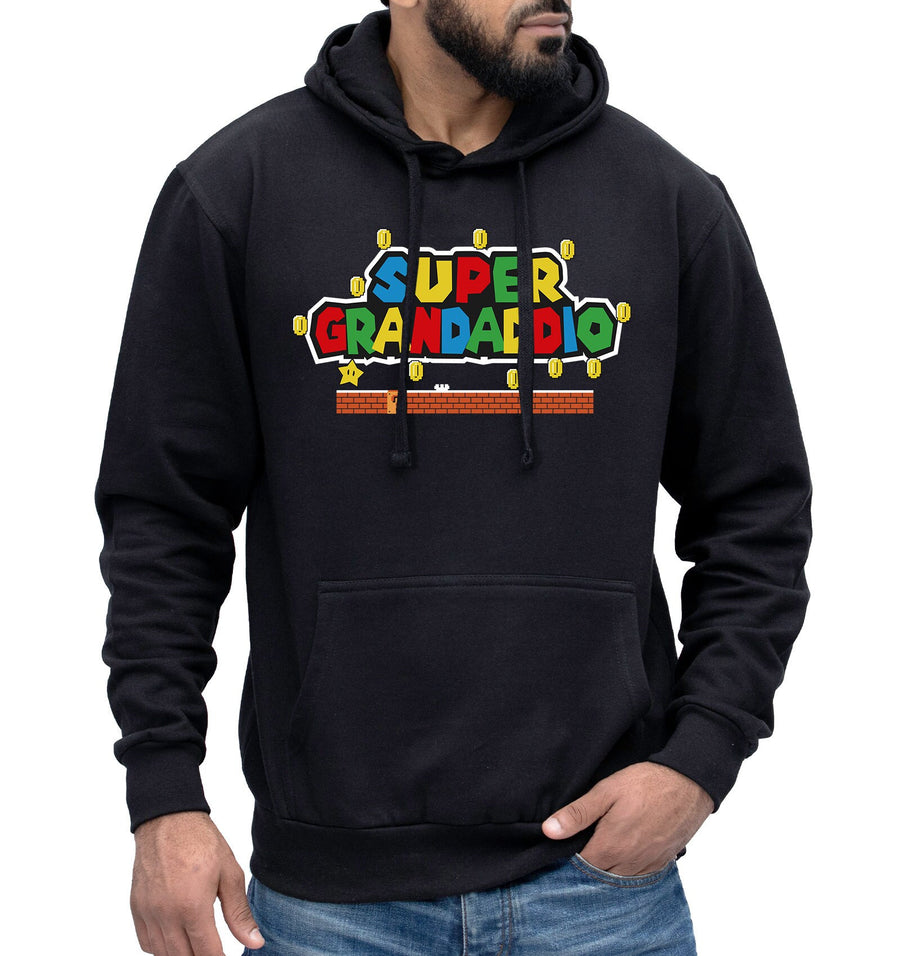 Super Grandaddio Hoodie Funny Grandad Retro Jumper Grandpa Hooded Grandfather Gift