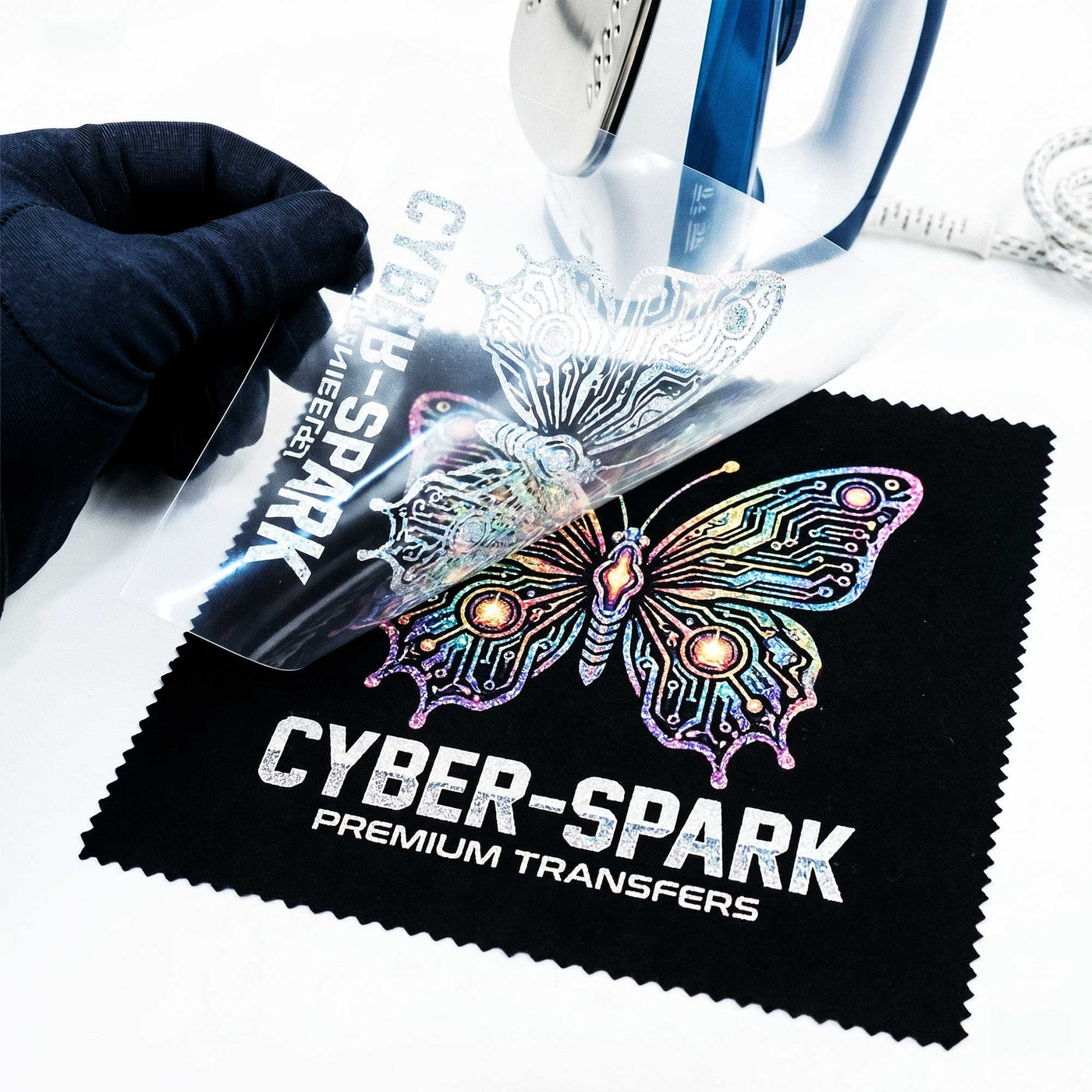 Personalised Glitter Iron On DTF Sparkling Cold Peel Heat Transfers