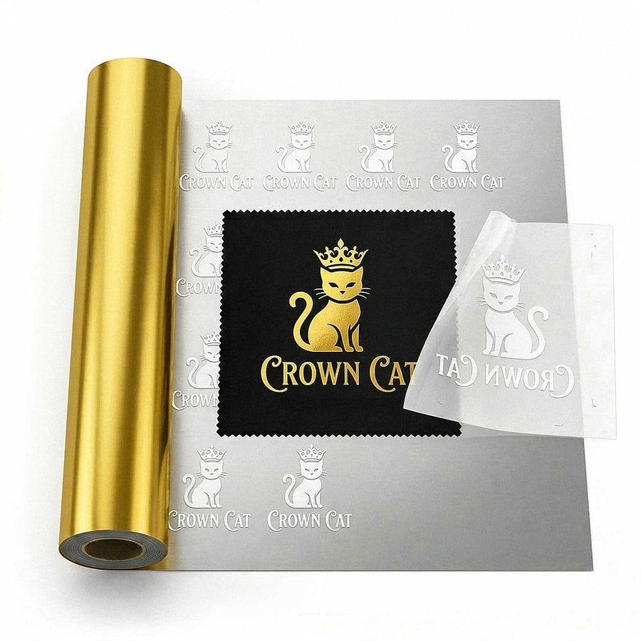 Personalised Metallic Gold DTF Metre Gang Sheets Cold Peel Transfers
