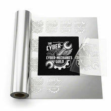 Personalised Metallic Silver DTF Metre Gang Sheets Cold Peel Transfer