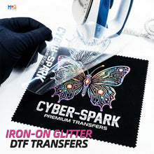 Personalised Glitter Iron On DTF Sparkling Cold Peel Heat Transfers