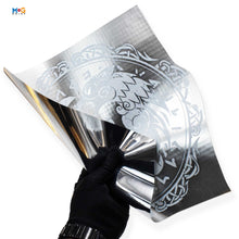 Personalised Metallic Silver DTF Metre Gang Sheets Cold Peel Transfer