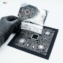 Personalised Metallic Silver DTF Metre Gang Sheets Cold Peel Transfer