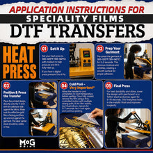 Custom Glitter Gang Sheet DTF 100 x 56cm Hot Peel Metre Transfers